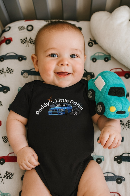 Infant/Toddler "Daddys Little Drifter" Onesie - Black