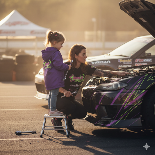 Women for Drifting = Fearless Girls Jacket - Team DGM - Purple